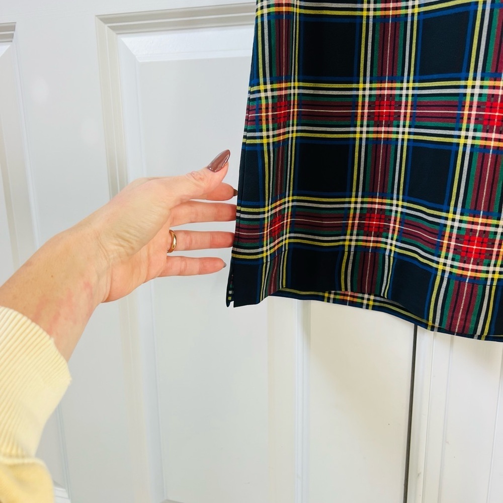 NWT Stunning J.crew Plaid Ruffle Women's size 4 Blouse - Picture 3 of 10